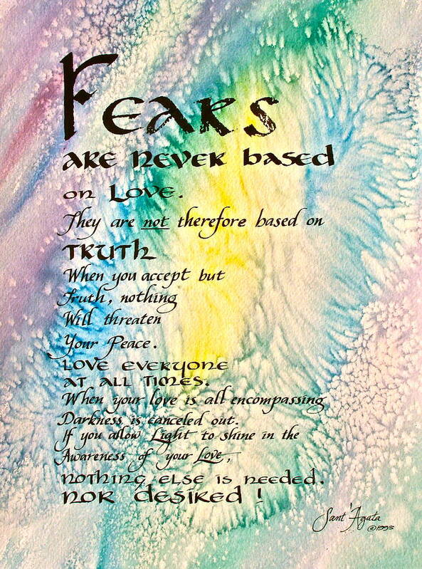 Colors Poster featuring the painting Fears by Frank SantAgata