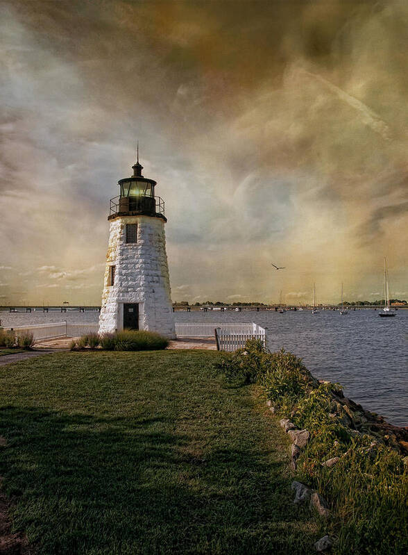 Lighthouse Poster featuring the photograph Goat Island Light by Robin-Lee Vieira