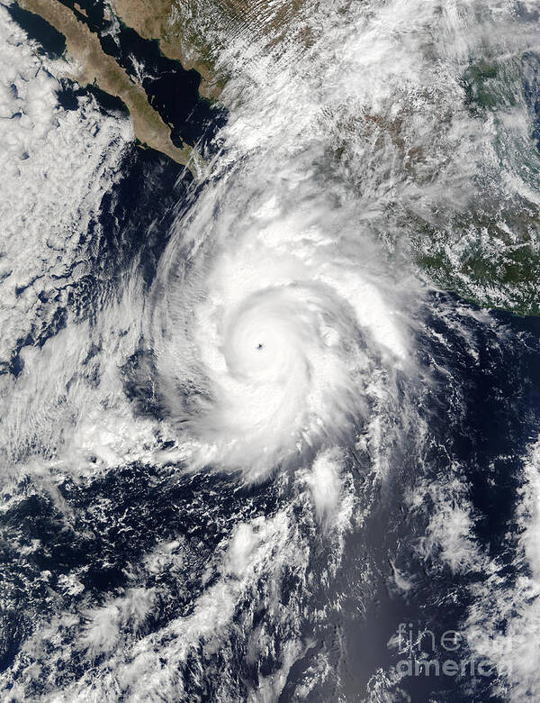 Cloud Poster featuring the photograph Hurricane Kenna by Stocktrek Images