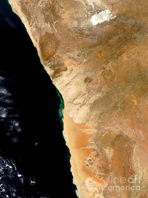 Namibia Poster featuring the photograph Hydrogen Sulfide Eruption Off Namibia by Nasa