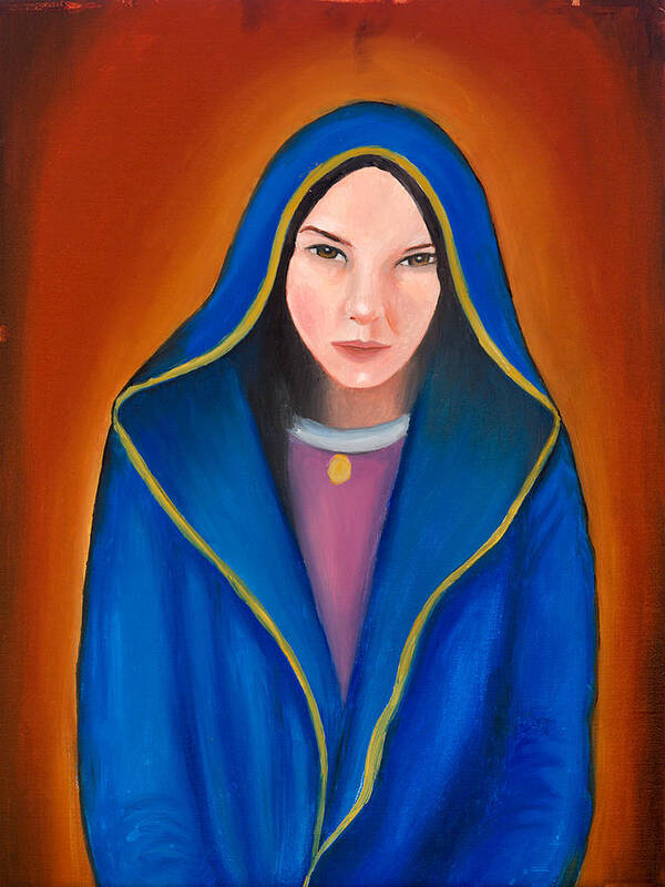 Virgin Of Guadalupe Poster featuring the painting I AM WHO I AM Who Are You by James RODERICK