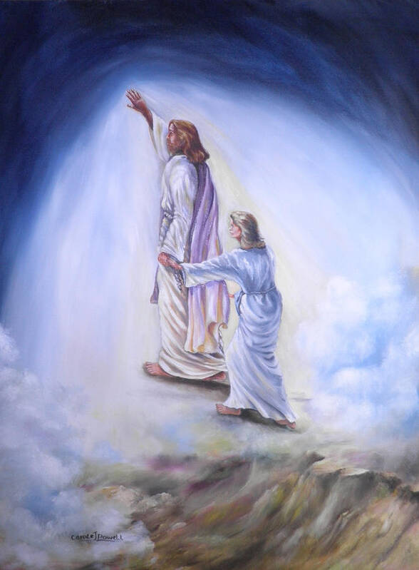 Christ Poster featuring the painting In His Light by Carole Powell