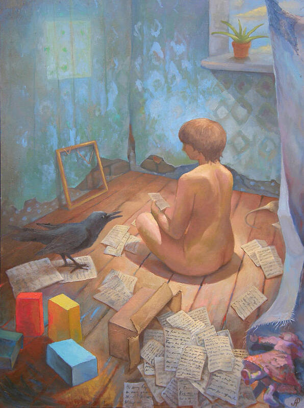 Painting Poster featuring the painting In the Room With Memories by Alla Parsons