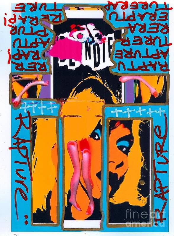 Blondie Poster featuring the digital art Jesus Rapture by Ricky Sencion