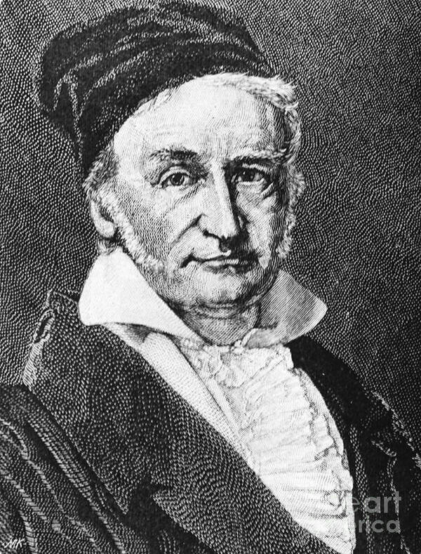 Science Poster featuring the photograph Johann Carl Friedrich Gauss, German by Omikron
