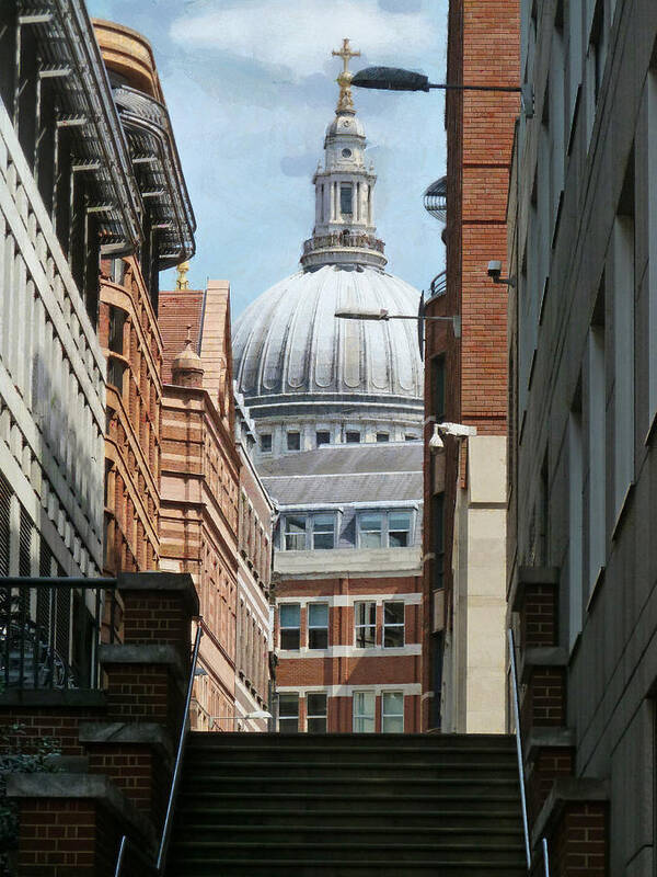 St Pauls Poster featuring the photograph Lost in the Crowd by Steve Taylor