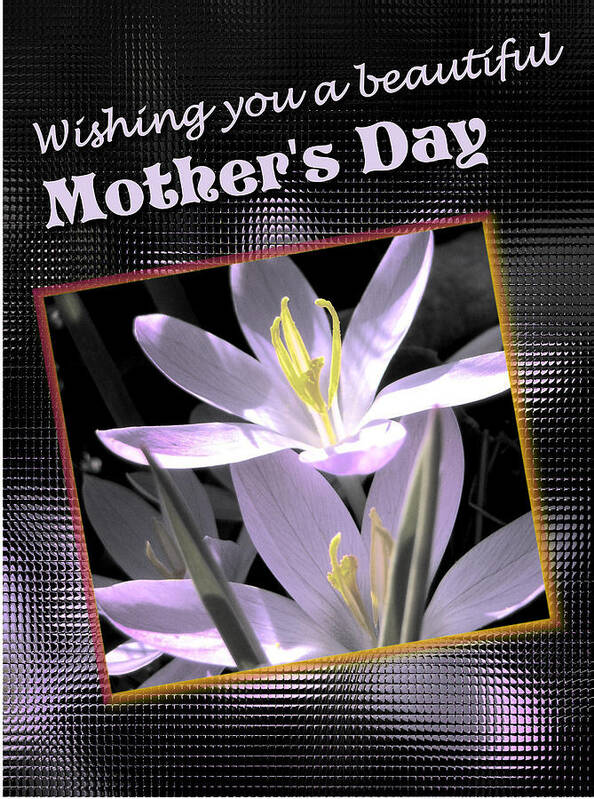 Greeting Card Poster featuring the digital art Mothers Day Wish by Susan Kinney