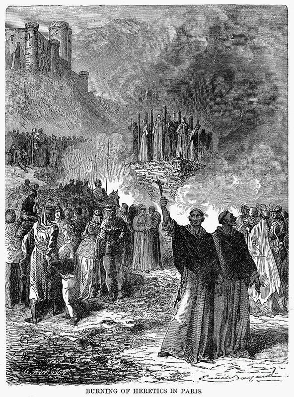 16th Century Poster featuring the photograph Paris: Burning Of Heretics by Granger