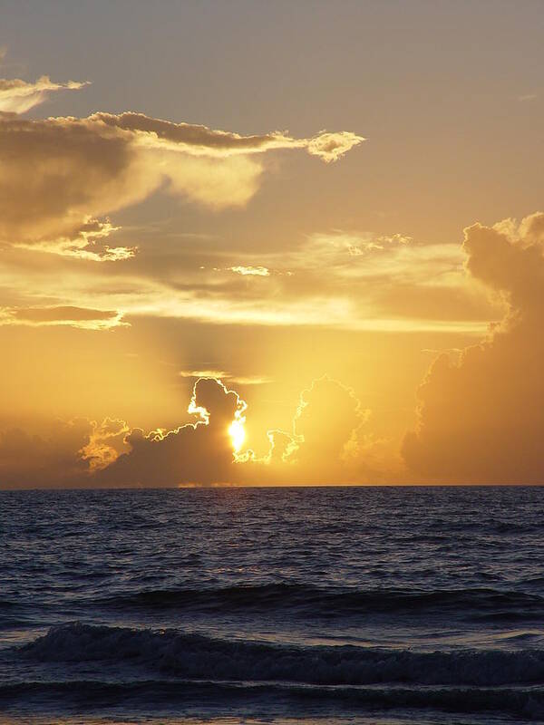 Rise Poster featuring the photograph Rise Over Atlantic by Elizabeth Sullivan