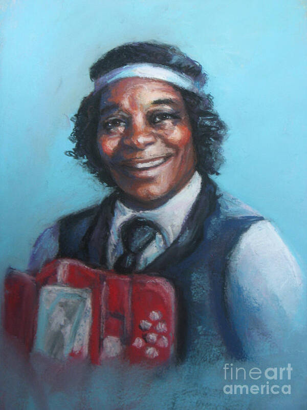 Pastel Poster featuring the painting Rockin Dopsie Senior by Beverly Boulet