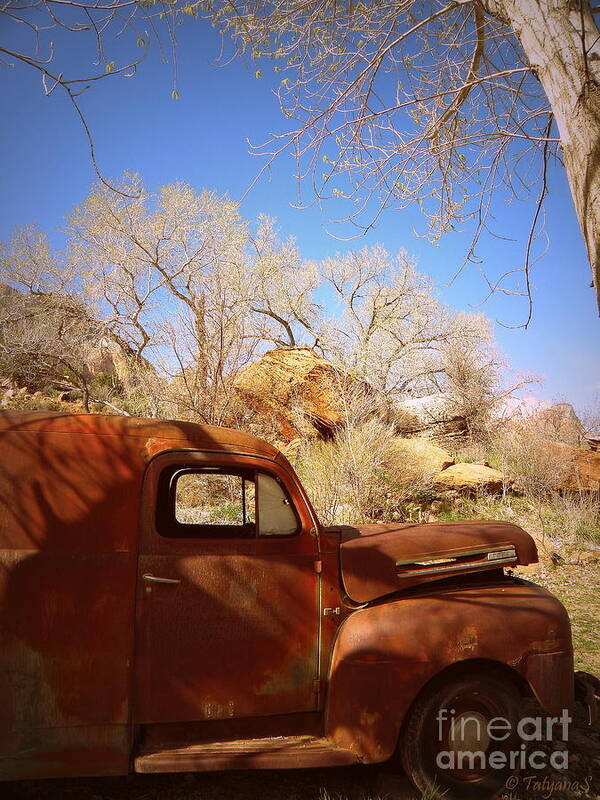 Cars Poster featuring the photograph Rusty Beauty by Tatyana Searcy