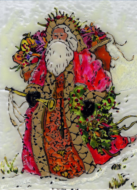 Santa Poster featuring the painting Saint Nicholas by Phil Strang