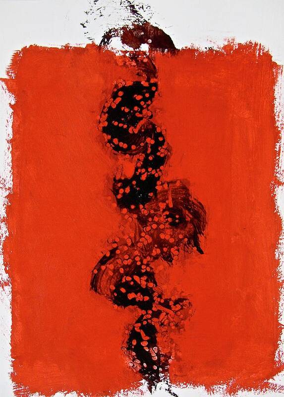 Abstract Painting Poster featuring the painting Serpentine All In A Roe by Cliff Spohn