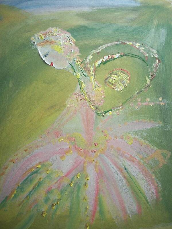 Fairy Poster featuring the painting Spring Fairy Entrance by Judith Desrosiers