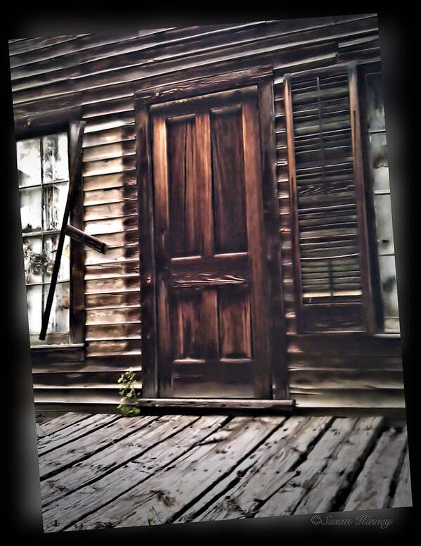 Ghost Town Poster featuring the photograph Virginia City Ghost Town Door I by Susan Kinney
