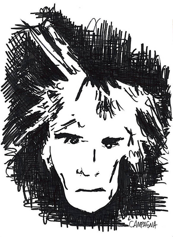  Poster featuring the painting Warhol by Teddy Campagna