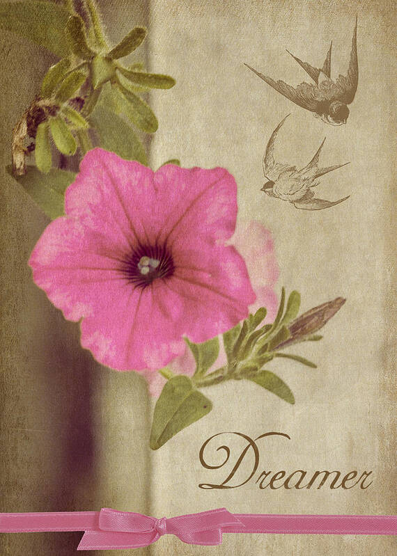 Petunia Poster featuring the photograph Dreamer #1 by Cathy Kovarik