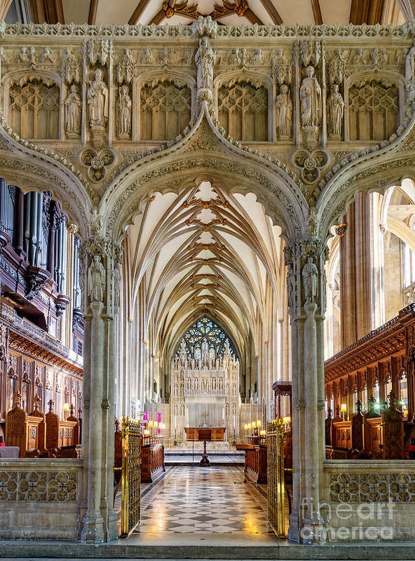 Bristol Cathedral Poster featuring the photograph Bristol Cathedral #2 by Colin Rayner