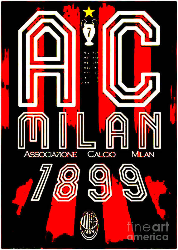 Ac Milan #3 Poster by Marco Poloy - Fine Art America