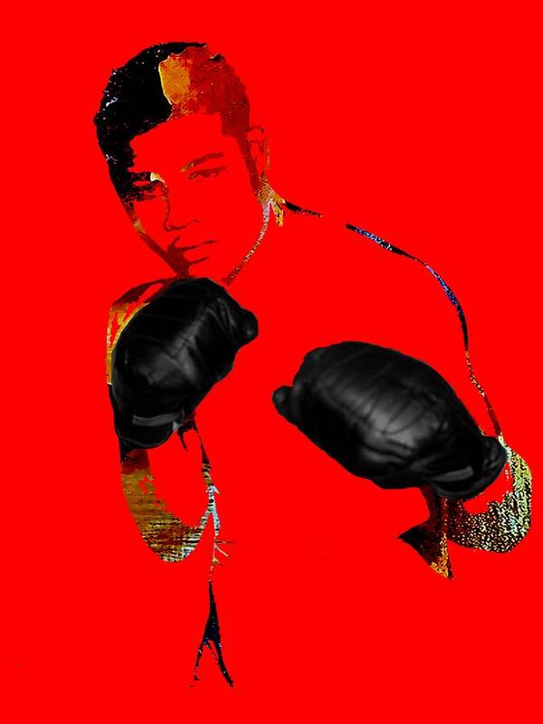 Joe Louis Poster featuring the mixed media Joe Louis Collection #8 by Marvin Blaine