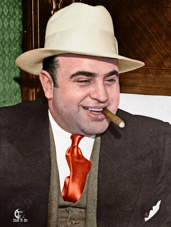 Al Capone in color Poster by Uri Uri Fine Art America