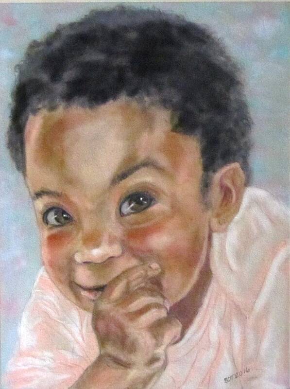 Baby Poster featuring the painting All Smiles by Barbara O'Toole