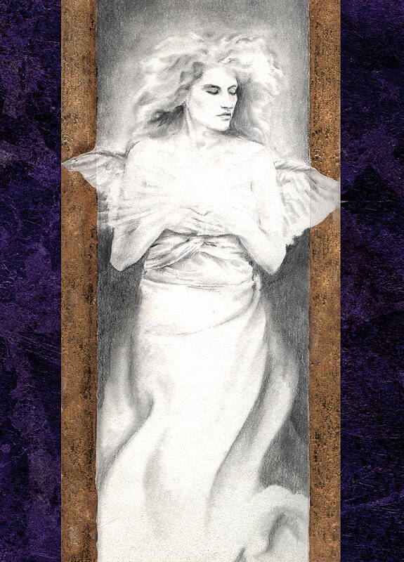 Angel Poster featuring the painting Angel of Light by Ragen Mendenhall