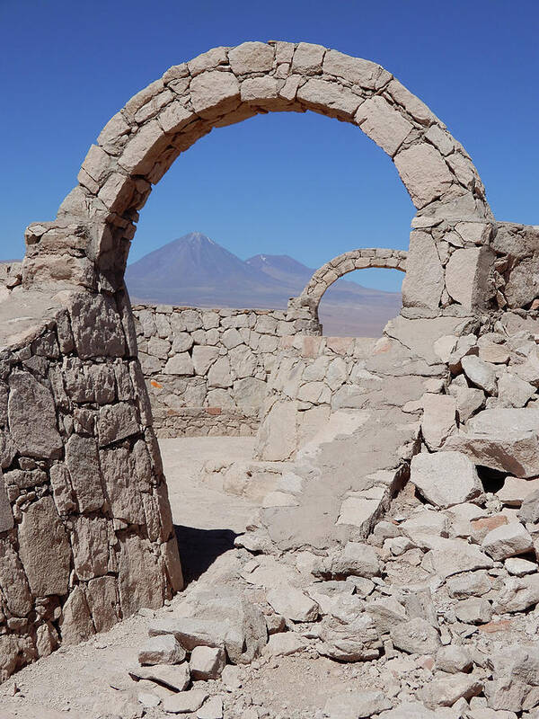 Stone Arch Poster featuring the photograph Pukara de Quitor arches by Cheryl Hoyle