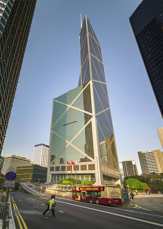 China Poster featuring the photograph Bank of China Tower Hong Kong by Adam Rainoff
