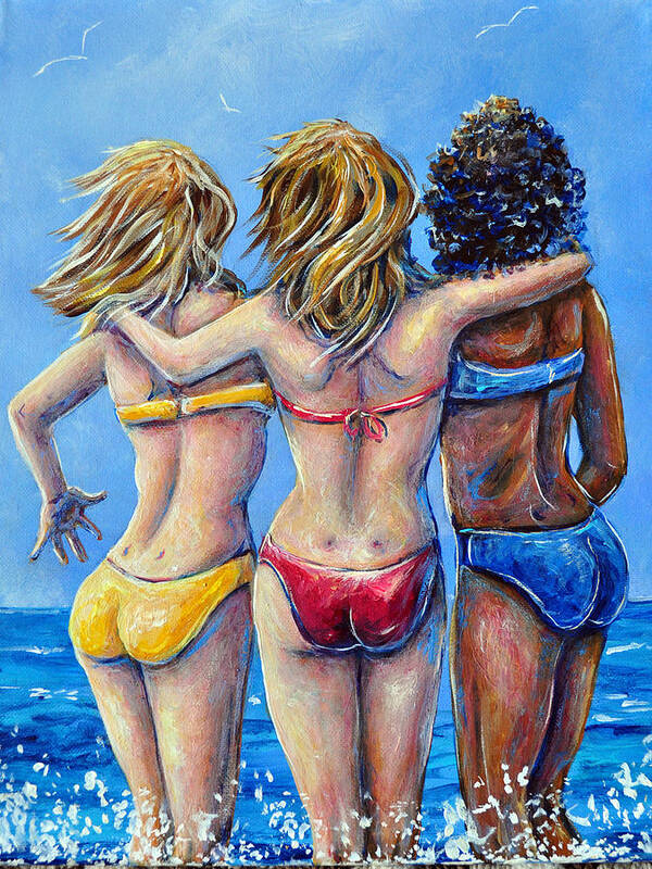 Beach Bums Poster by Gail Butler - Pixels