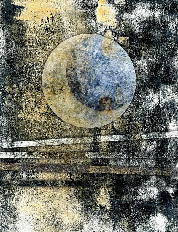 Blue Poster featuring the photograph Blue Moon by Carol Leigh