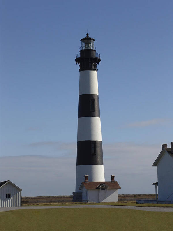 Lighthouse Poster featuring the photograph Bodie Lighthouse by Tina B Hamilton