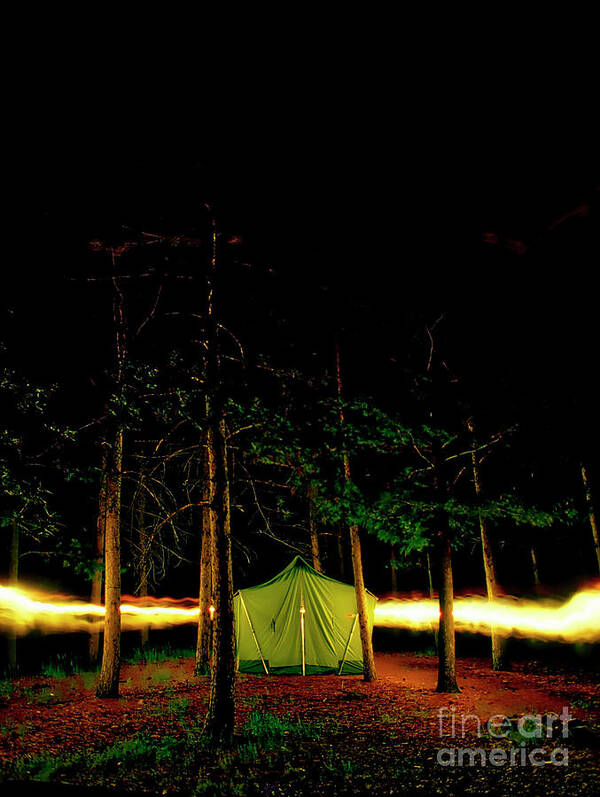 Coleman Tents Poster featuring the photograph Camping In The Deep Woods  by Tom Jelen