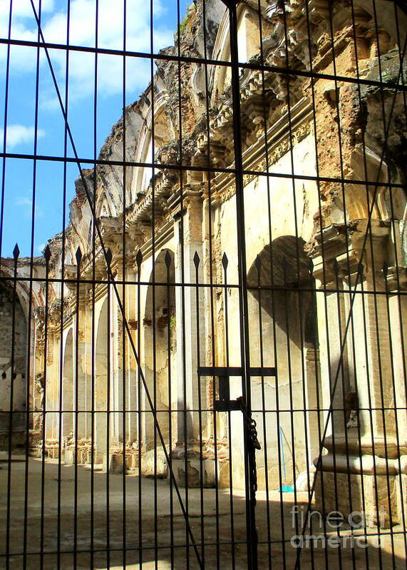 Antigua Ruins Poster featuring the photograph Carmen Convent 3 by Randall Weidner