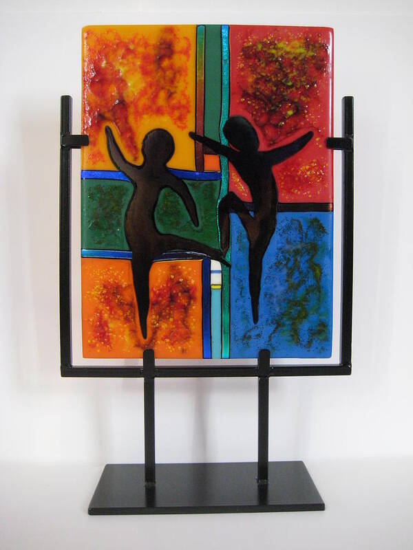 Figurative Poster featuring the sculpture Celebrate The Possibilities by Mark Lubich