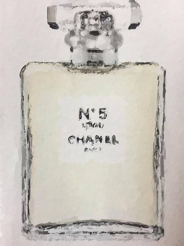 Chanel 5 Drawing by Katwrina Golban
