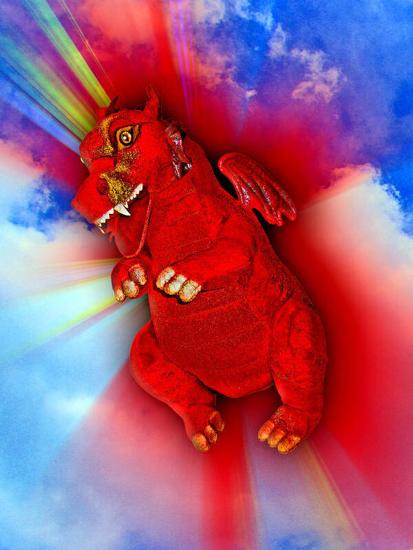 Fiery Poster featuring the photograph Children Soft Toys. by Andy i Za