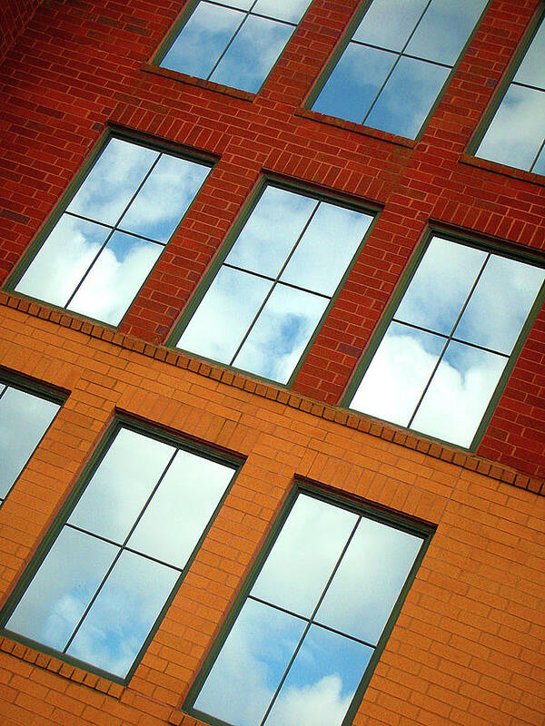 Clouds Poster featuring the photograph Clouds in the Windows by Pat Exum