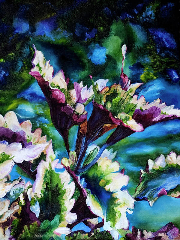 Floral Poster featuring the painting Coleus by Terry R MacDonald