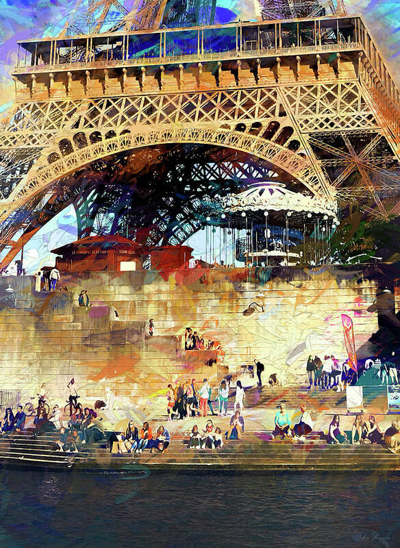 Paris Poster featuring the photograph Colors of Paris in the Summer by John Rivera