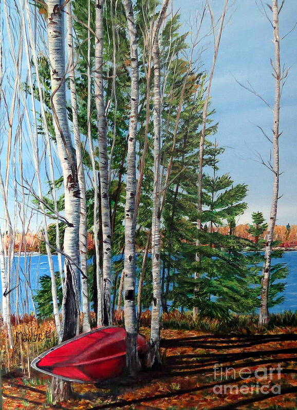 Branches Poster featuring the painting Cottage Country 2 by Marilyn McNish