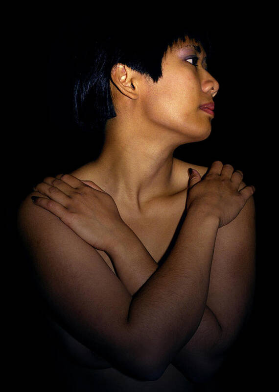 Woman Poster featuring the photograph Crossed Arms by David Kleinsasser