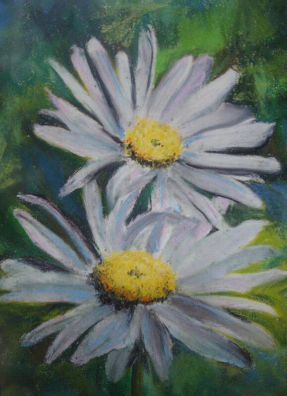 Daisies Poster featuring the painting Daisies by Melinda Etzold