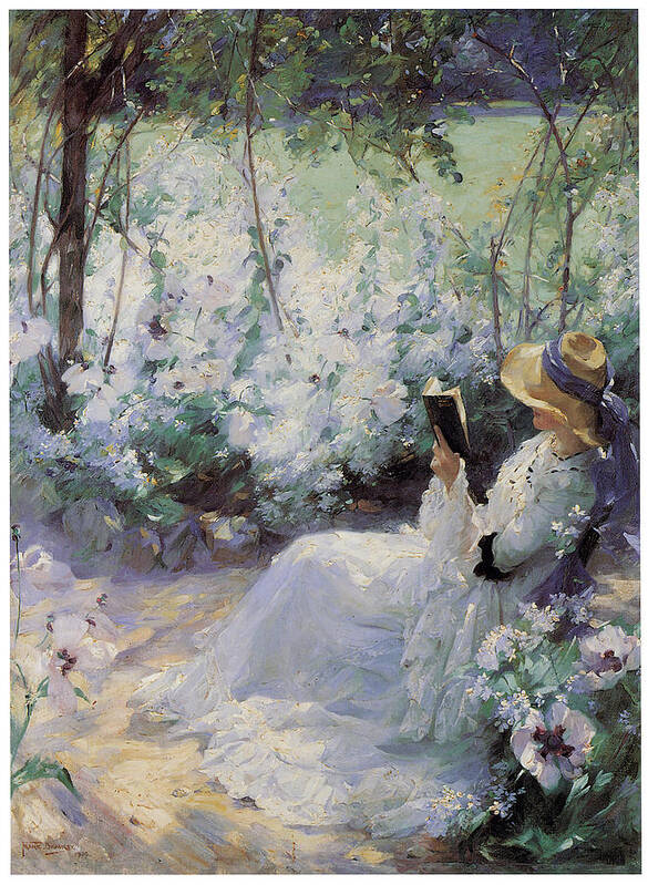 Frank Bramley Poster featuring the painting Delicious Solitude by Frank Bramley