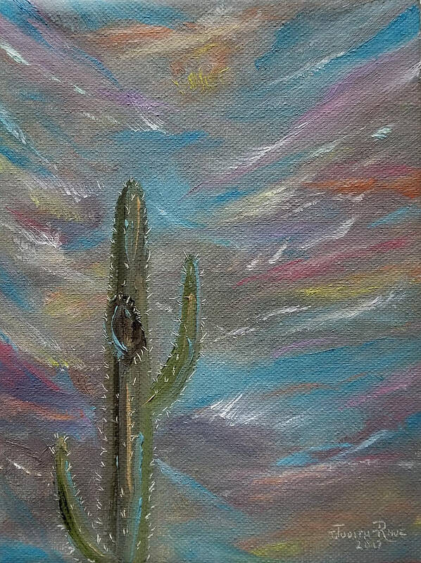 Desert Poster featuring the painting Desert Dust by Judith Rhue