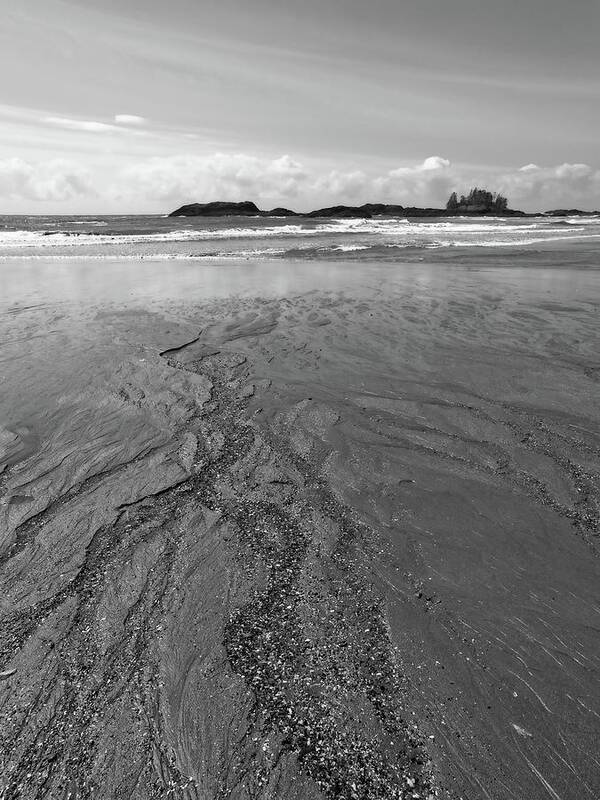 Landscape Poster featuring the photograph Ebbing Tide Trails by Allan Van Gasbeck