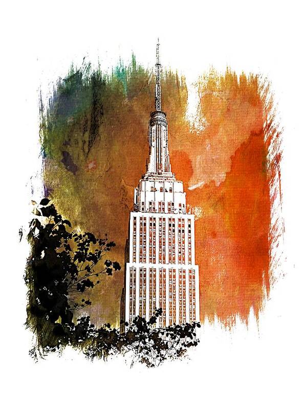 Didesigns Poster featuring the photograph Empire State Of Mind Art 1 by DiDesigns Graphics