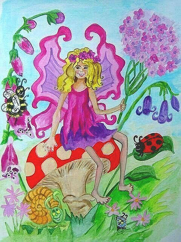 Fairy Poster featuring the painting Fairy by Jenni Walford