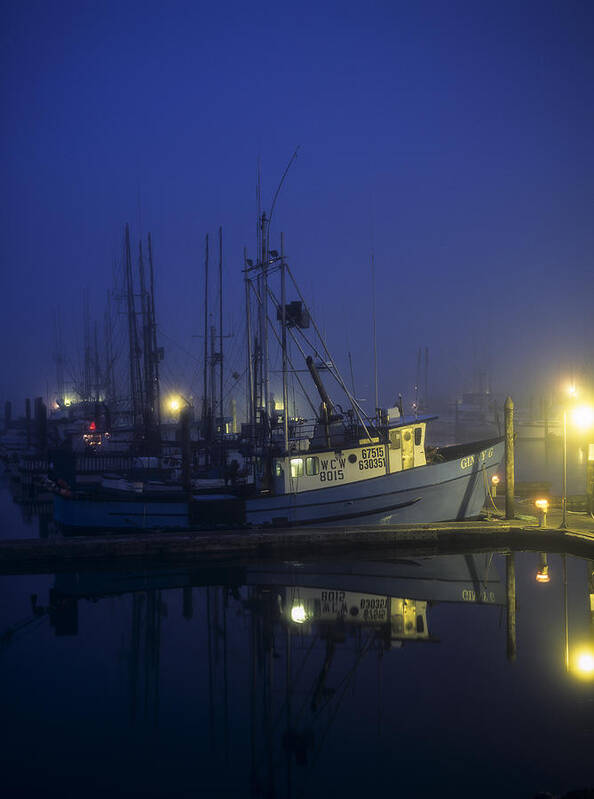 Boats Poster featuring the photograph Fishing Boats at Dawn by Robert Potts