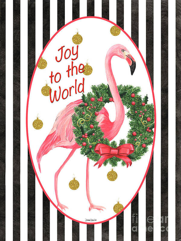 Flamingo Poster featuring the painting Flamingo Amore 2 by Debbie DeWitt